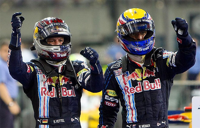 Vettel y Webber