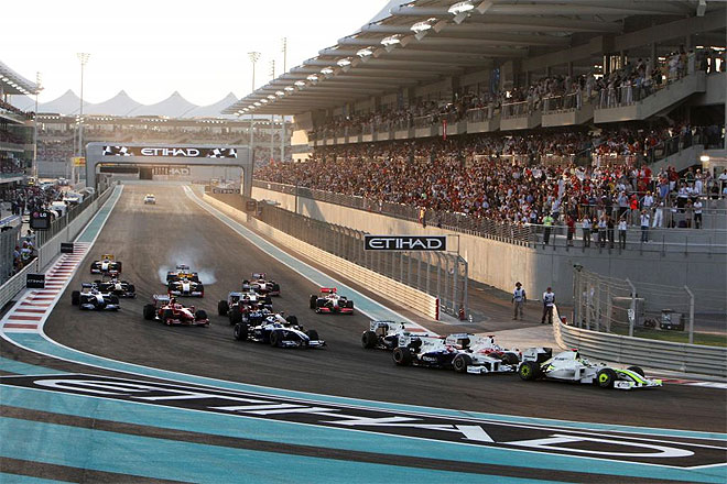 Salida en Yas Marina