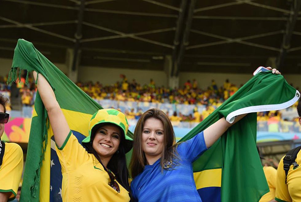 El Mineirao se volc� con su selecci�n, como no pod�a ser menos.