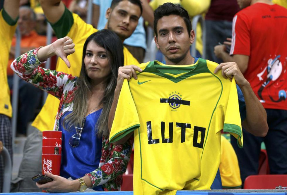Esta imagen lo dice todo. Era otro mal d�a para Brasil.