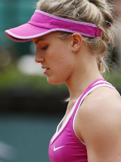Bouchard, durante un partido en Par�s