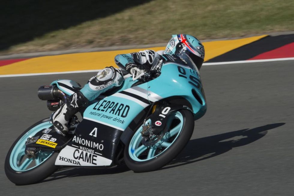 Pole del l�der de Moto3, que no necesit� ni completar la sesi�n.