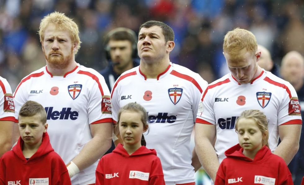 Minuto de silencio en el amistoso internacional de rugby que enfrent� a Inglaterra- con Nueva Zelanda.