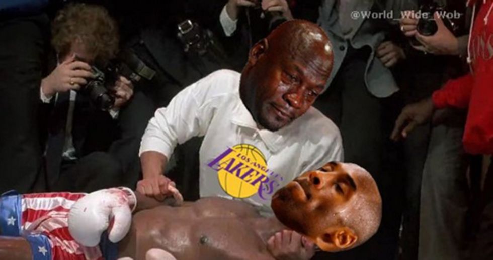 Kobe Bryant y Michael Jordan