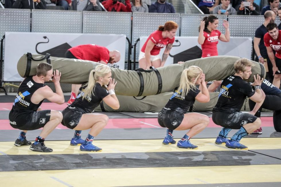 El equipo de Europa, durante uno de los eventos del Reebook CrossFit Invitational.