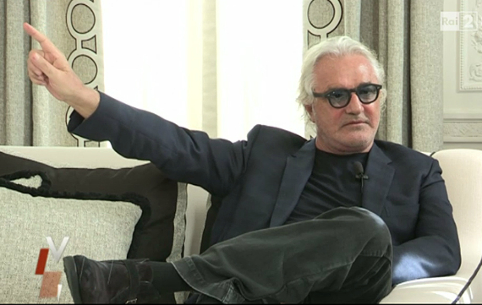 Flavio Briatore, en una entrevista para el programa 'Virus' de Rai Due