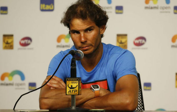 Nadal, durante una rueda de prensa