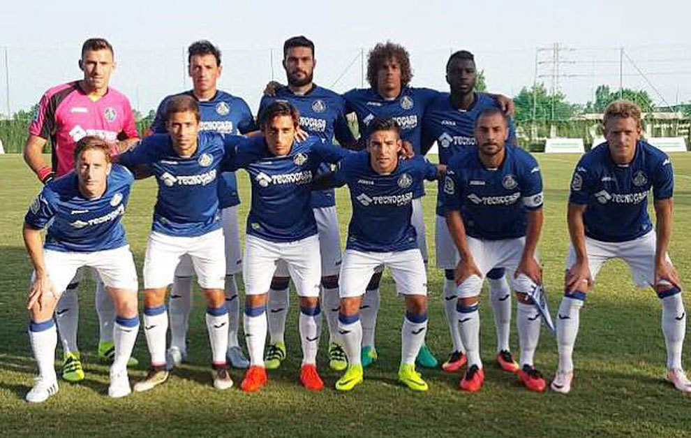 Once del Getafe ante La Balona.