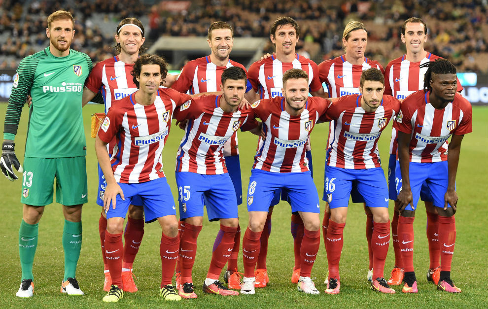 Once titular del Atl�tico ante el Tottenham en Melbourne.
