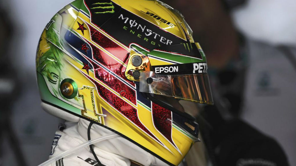 GP Brasil F1 2016: Hamilton estrena un casco inspirado en su ídolo ...