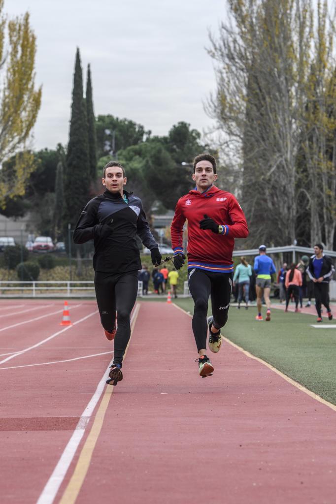 Gerard y Marcos durante el entrenamiento.