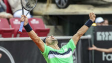 David Ferrer, celebra su t�tulo en Bastad