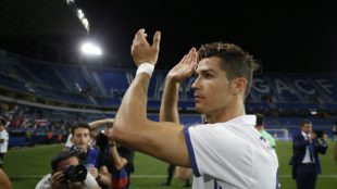 Cristiano _Ronaldo en La Rosaleda.
