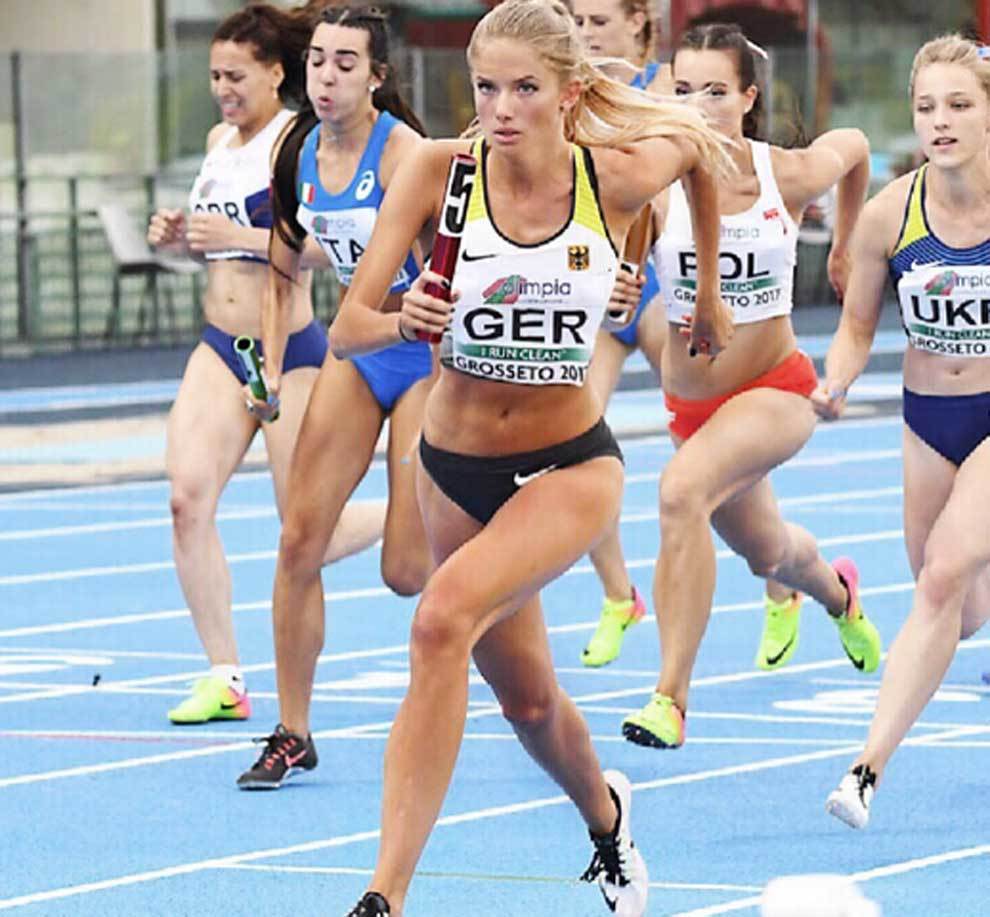 Alica Schmidt es una joven velocista alemana que ha...