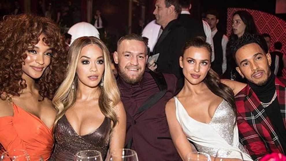 El piloto Lewis Hamilton, el luchador Conor McGregor, la modelo Irina...