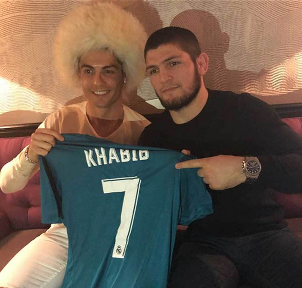 Khabib Nurmagomedov y Cristiano Ronaldo