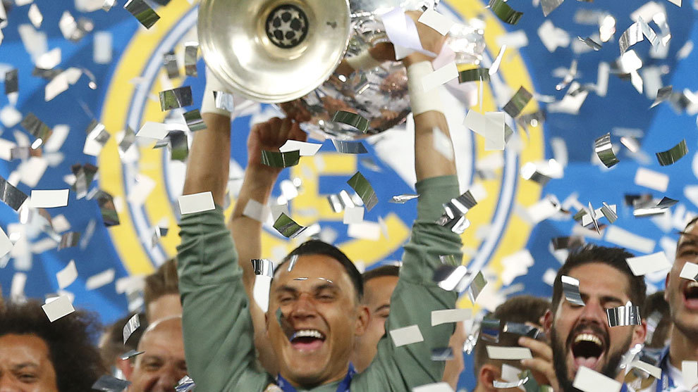 Keylor levanta la Copa de Europa