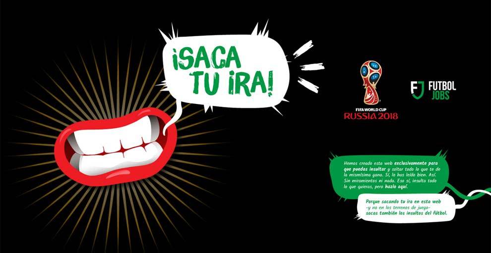 Inicio de sacatuira.com, la web para insultar en el Mundial y...