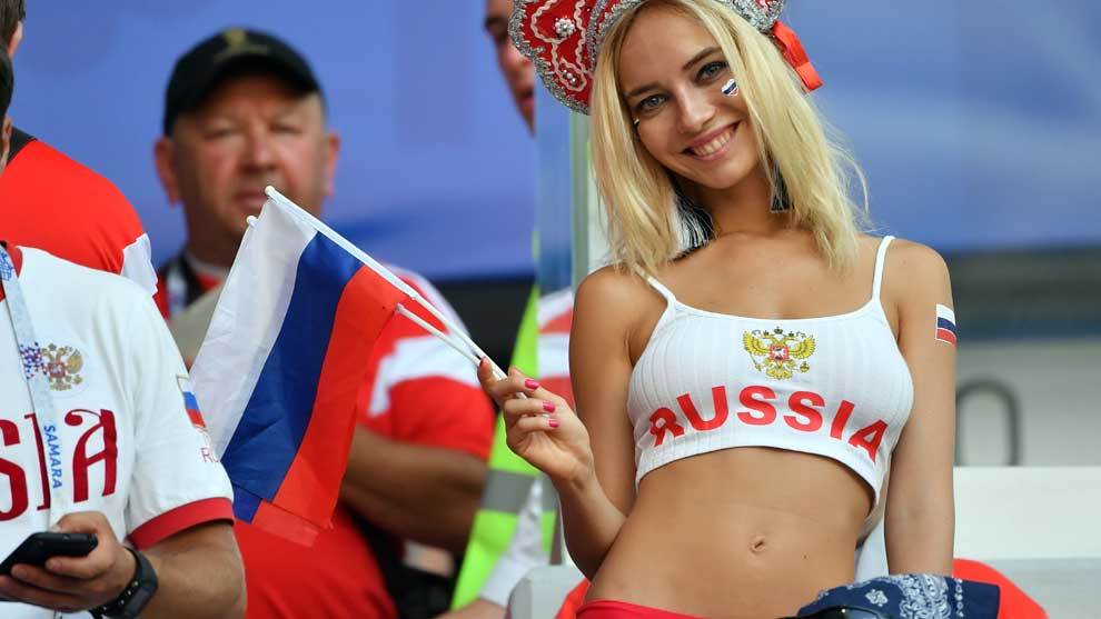 Natalya Nemchinova, la famosa aficionada de Rusia en el Mundial. Se ha...