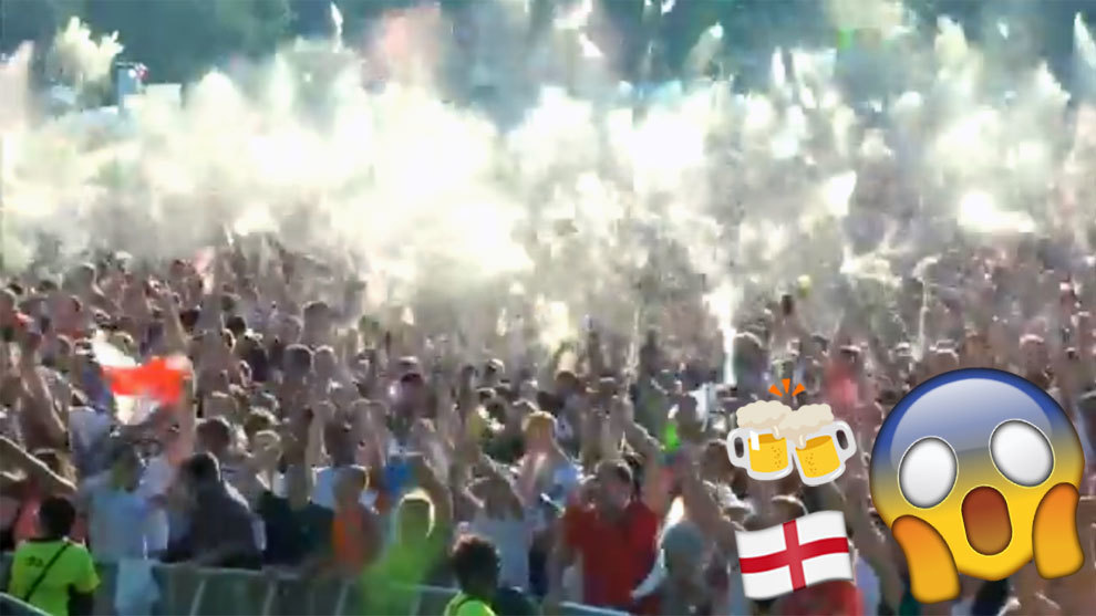 This is England: golazo en el minuto 5... �y unas 10.000 libras de cerveza al aire!