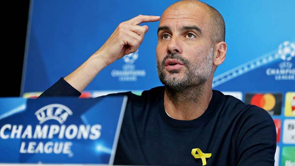 Pep Guardiola, entrenador del Manchester City