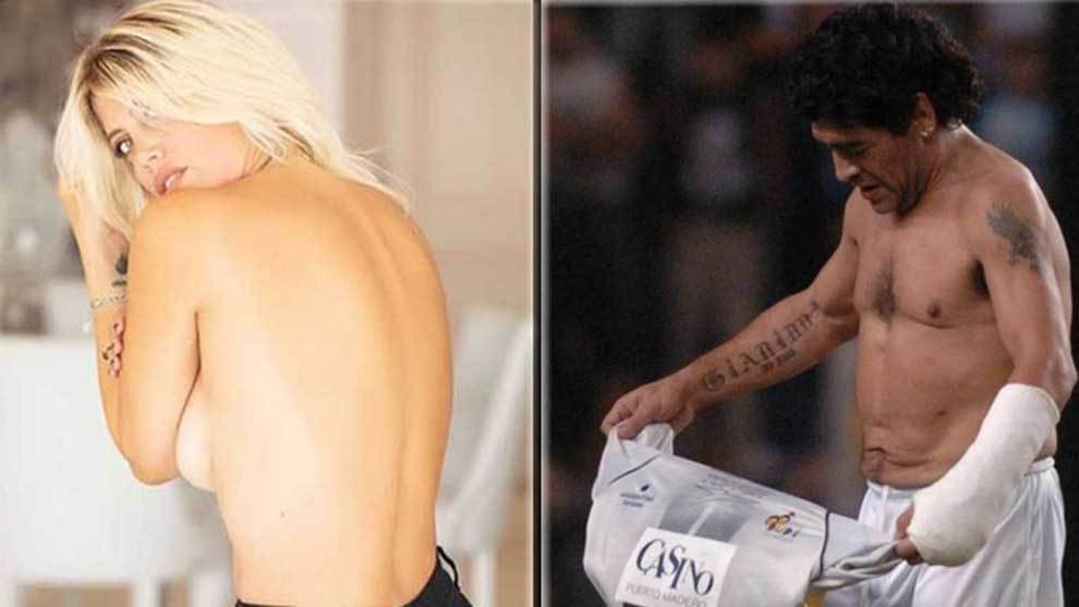 Wanda Nara y Diego Armando Maradona