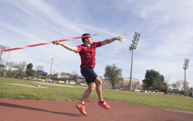 H�ctor Cabrera, durante un entrenamiento.