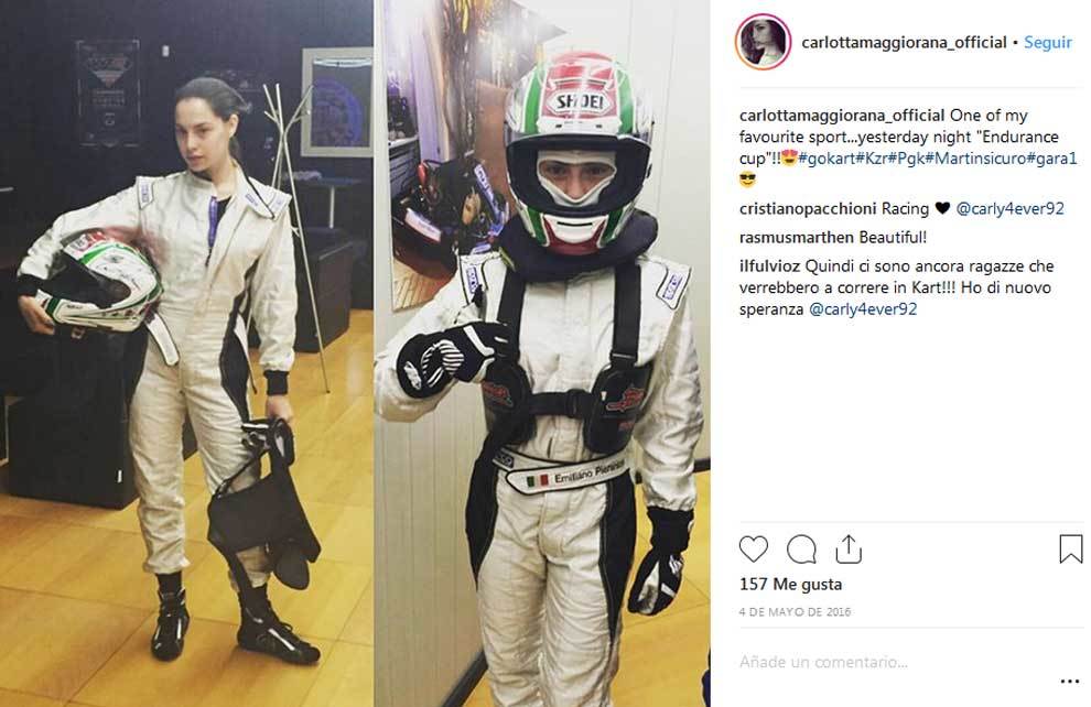 La piloto de carreras y modelo Carlotta Maggiorana es la ganadora de...