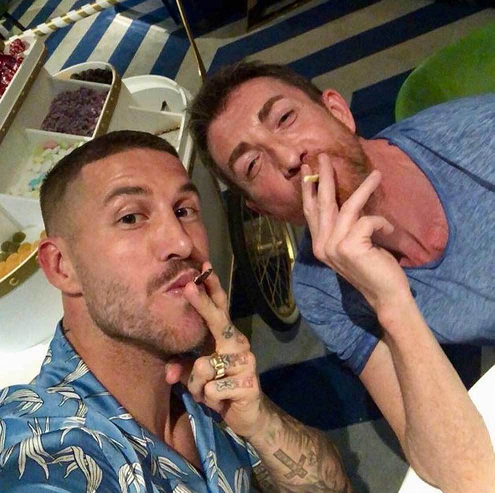 Sergio Ramos dando la bienvenida a Instagram a Pablo Motos