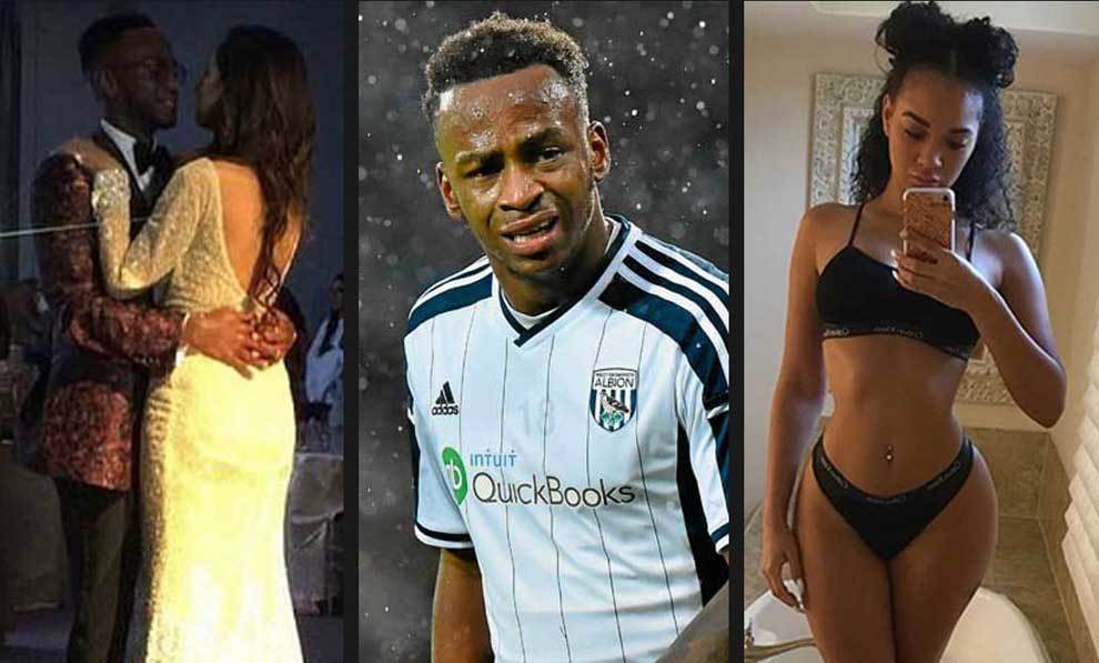 Saido Berahino con su ex prometida Stephania Christoforo y Chelsea...