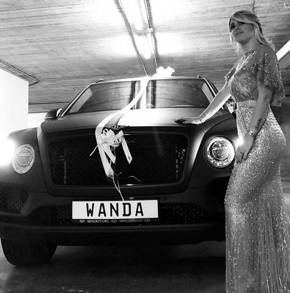 El Bentley Bentayga personalizado que le regal� Icardi a Wanda Nara...
