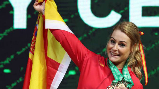 Lydia Valent�n, en el �ltimo Mundial.