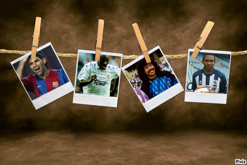Rafa M�rquez (Barcelona) Freddy Rinc�n (Real Madrid), Ren� Higuita...