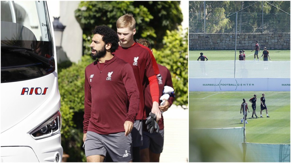 Im�genes del Liverpool durante su concentraci�n en Marbella.