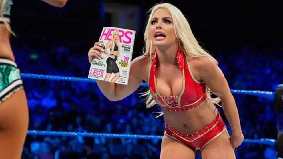 Mandy Rose venci� a Carmella en el Super ShowDown de la WWE disputado...