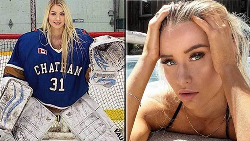 La instagramer Mikayla Demaiter es una popular jugadora canadiense de...