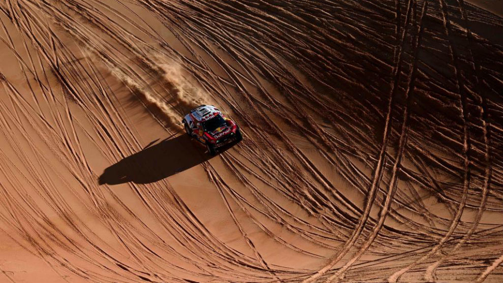 Carlos Sainz, durante la etapa de hoy.