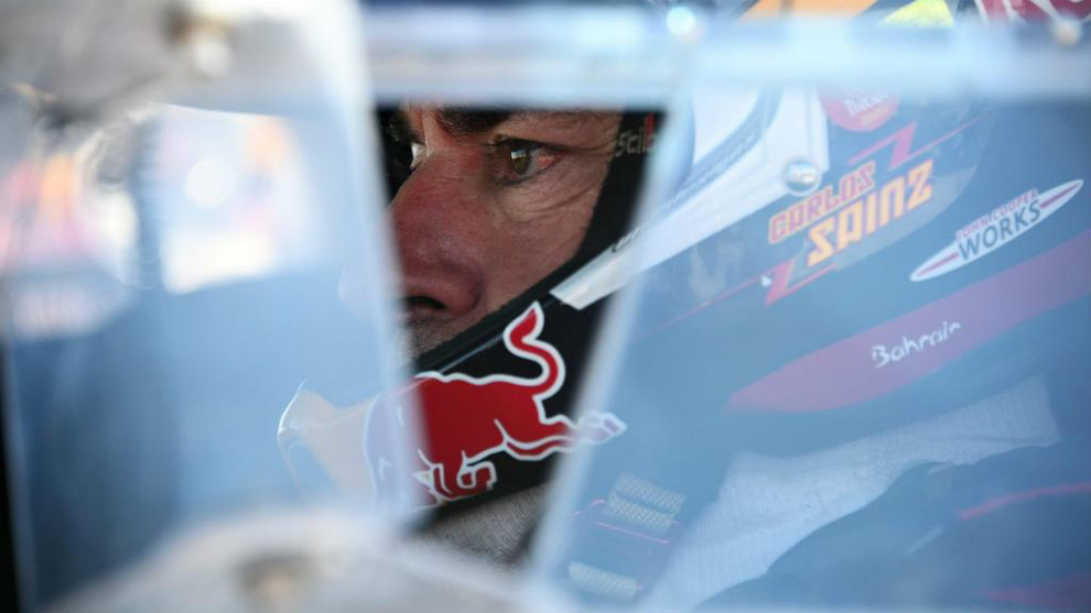 Carlos Sainz, durante la etapa de hoy.