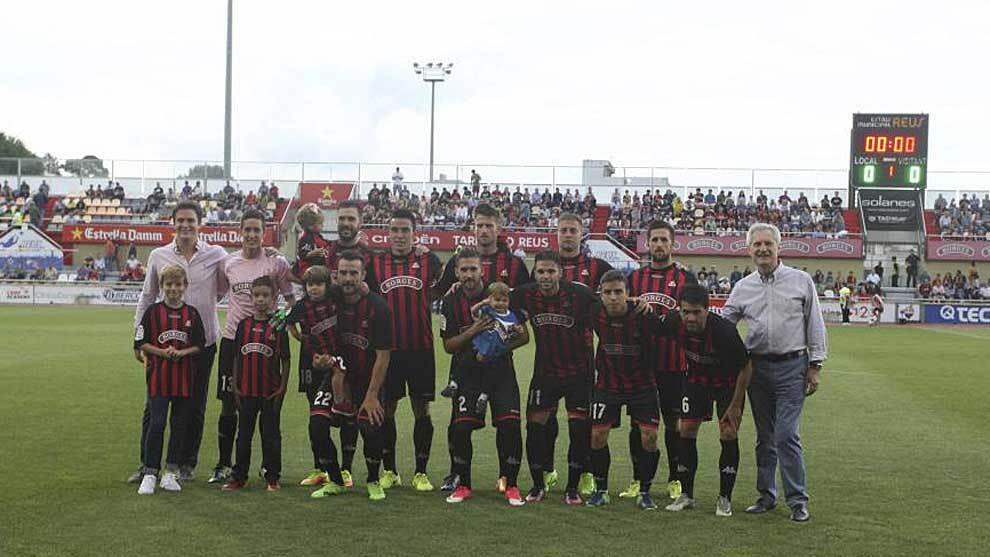 Este es el once inicial del Reus en el partido de junio de 2017 ante el Valladolid