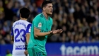 Jovic, en el partido de Copa en La Romareda.