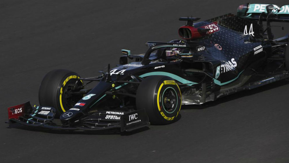 Lewis Hamilton, durante la clasificaci�n del GP de Portugal 2020.