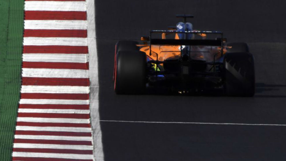 Carlos Sainz, durante el GP de Portugal en Portimao.