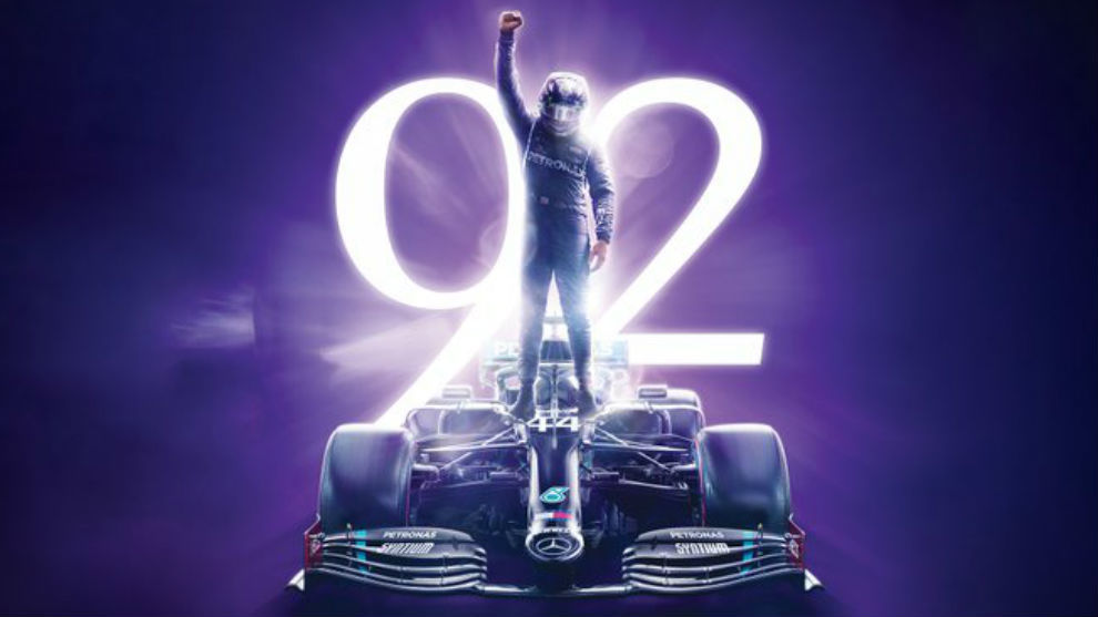 Hamilton, 92 victorias en F1.
