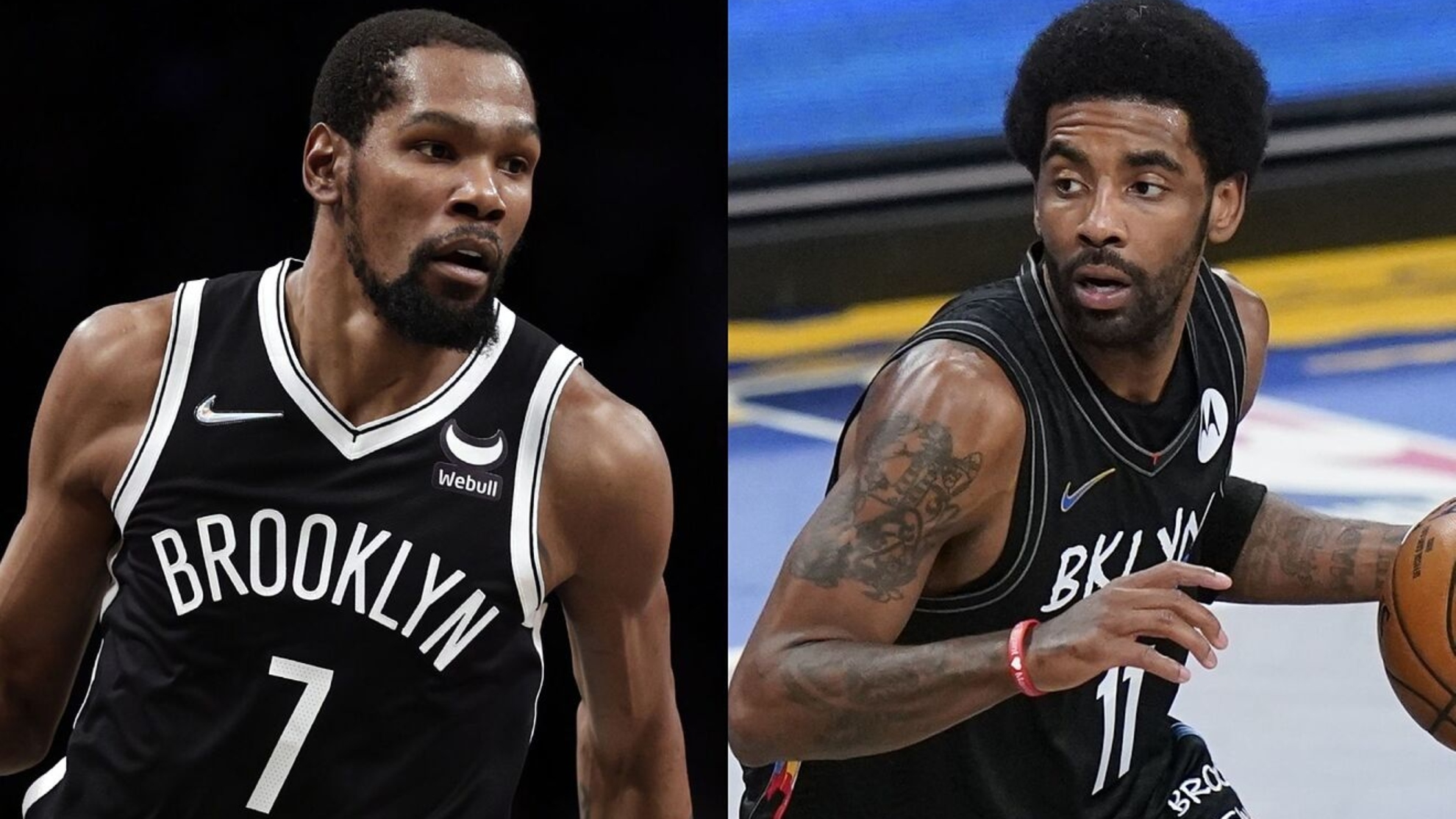 Kevin Durant and Kyrie Irving.