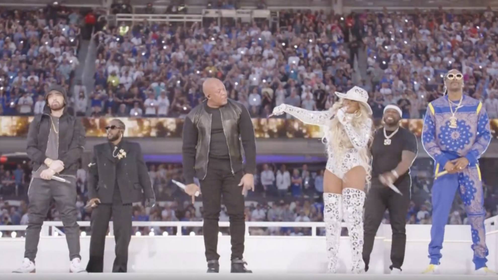 Half time show of Super Bowl LVI: Dr. Dre, Snoop Dogg, 50 Cent, Eminem, Mary J. Blige and Kendrick Lamar got L.A. dancing
