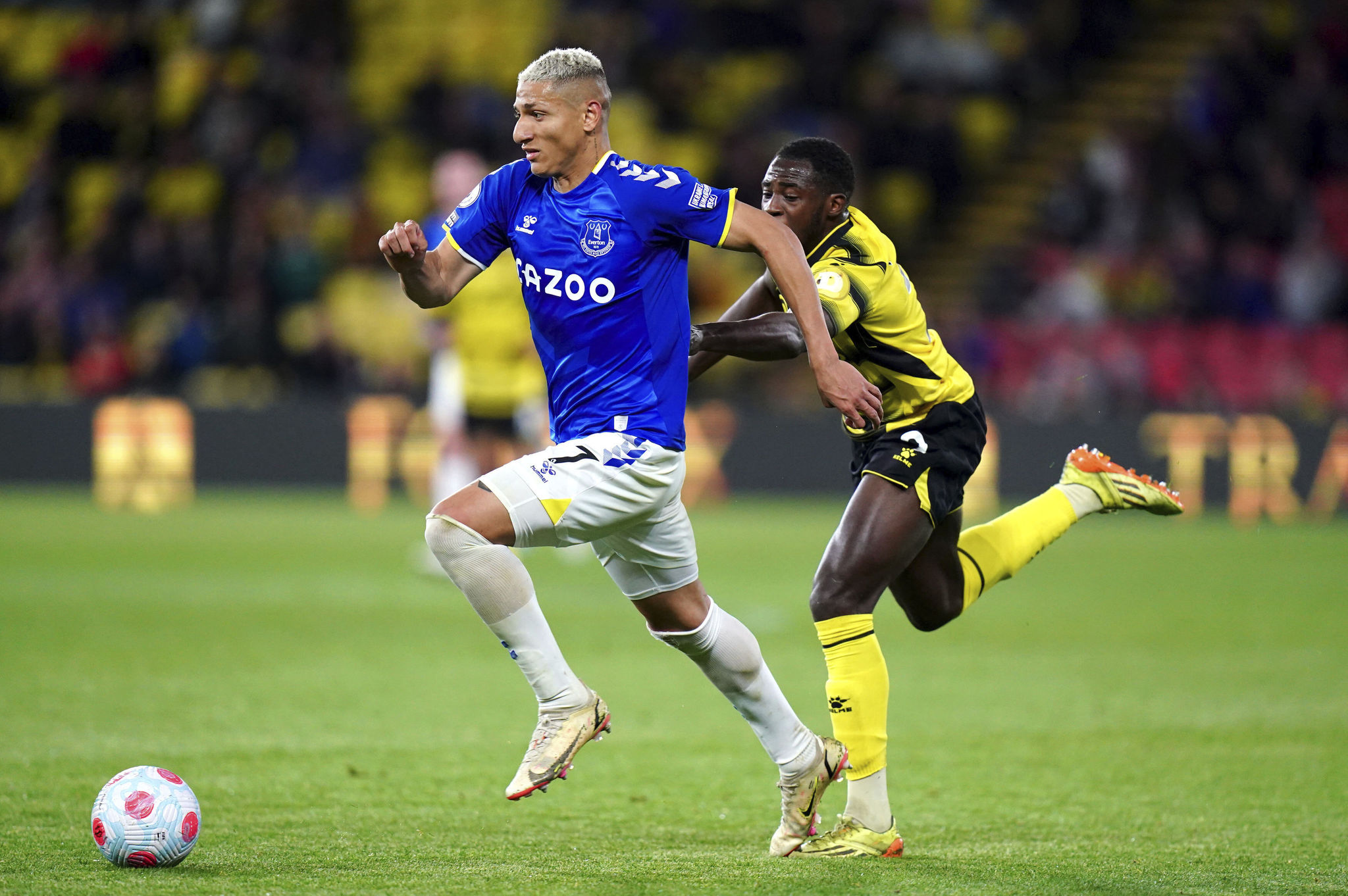 Richarlison strides forward.