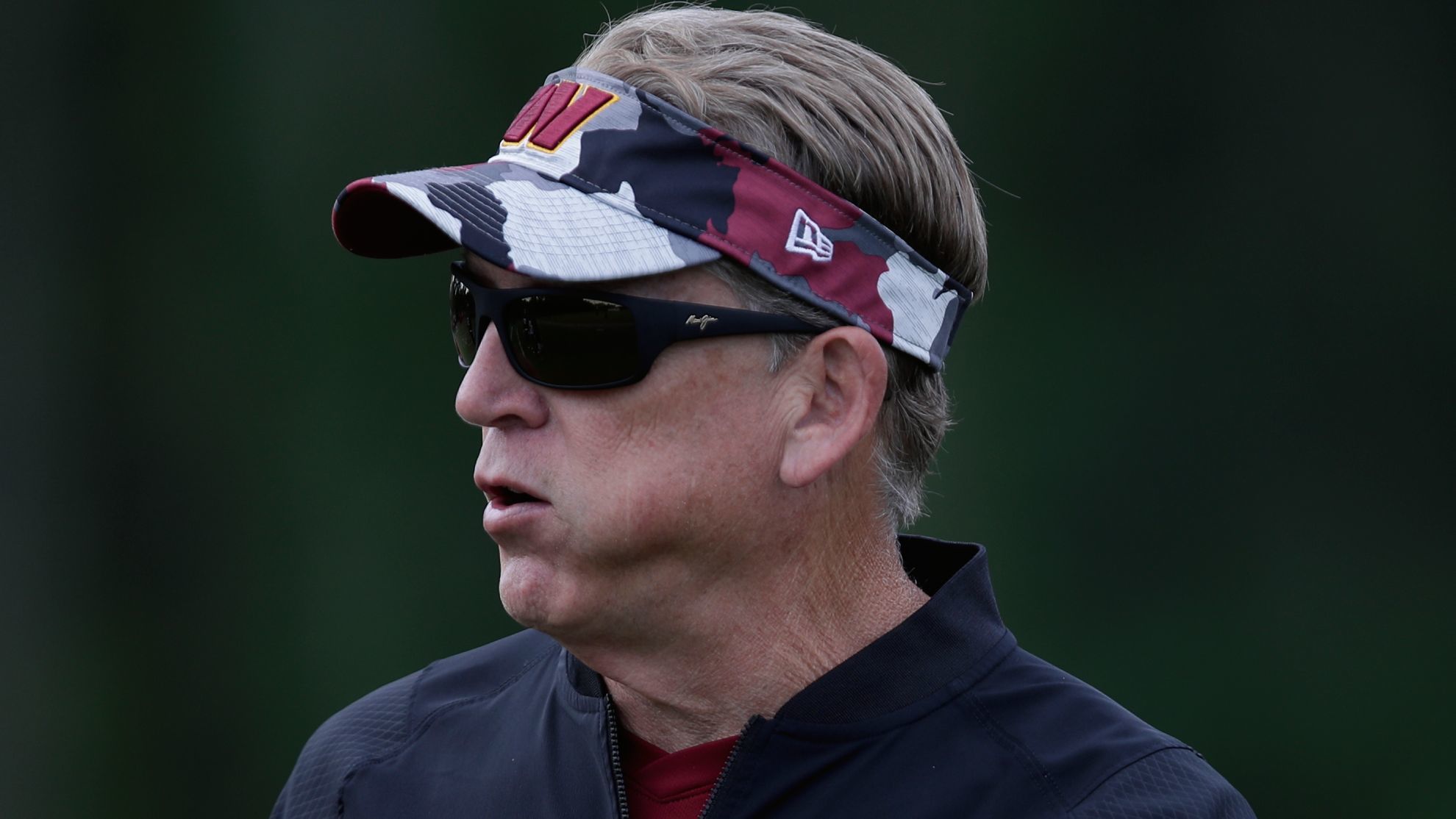 Commanders defensive coordinator Jack del Rio.