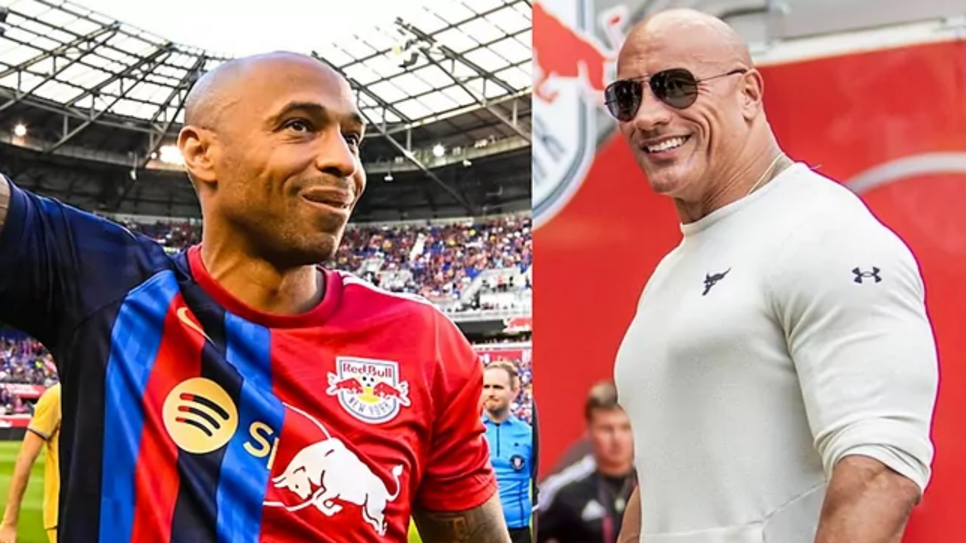 Henry and Dwayne The Rock Jhonson