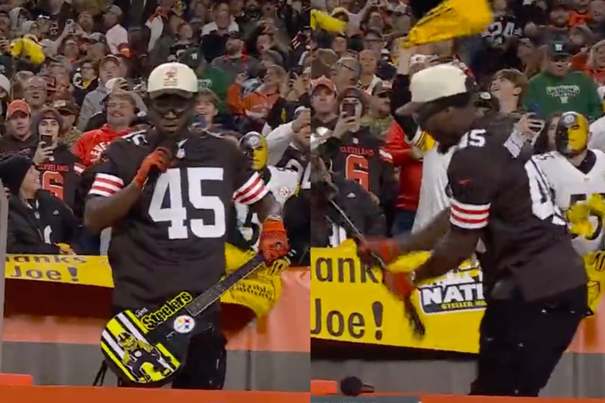 Donovan Mitchell, aka Spida, got a warm welcome from Cleveland fans. -ATNF