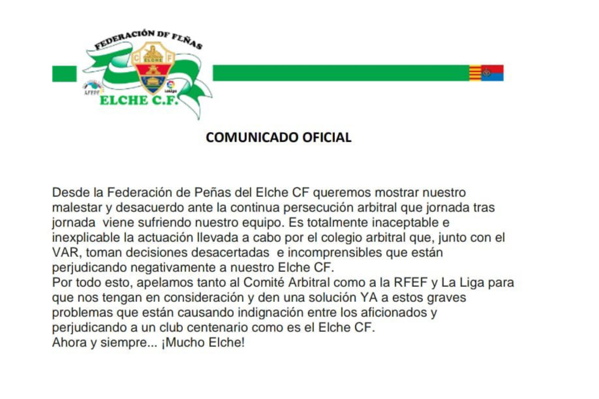 Elche: La afición del Elche mostrará su malestar con los arbitrajes ...